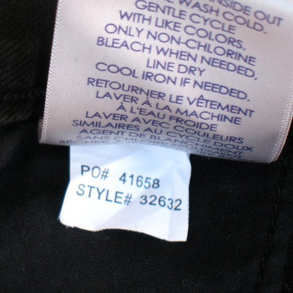 NYDJ Capri Cropped Split Side Buttons Tag Sz 2 - Picture 7 of 8